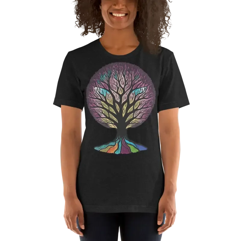 Vibrant Rainbow Colored Unisex t Shirt