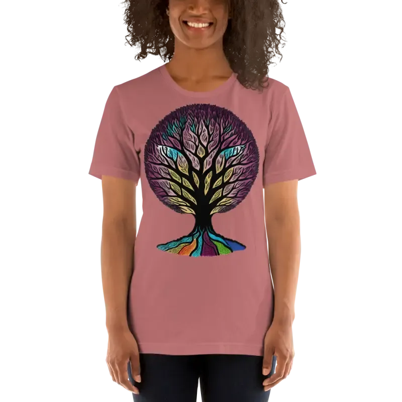 Vibrant Rainbow Colored Unisex t Shirt