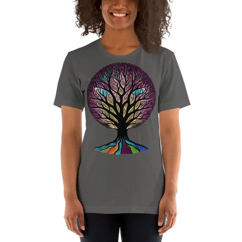Vibrant Rainbow Colored Unisex t Shirt