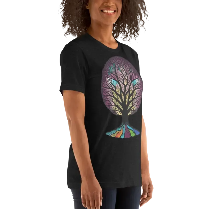 Vibrant Rainbow Colored Unisex t Shirt