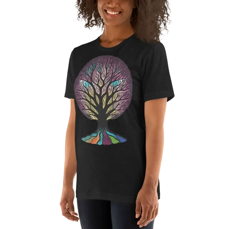Vibrant Rainbow Colored Unisex t Shirt