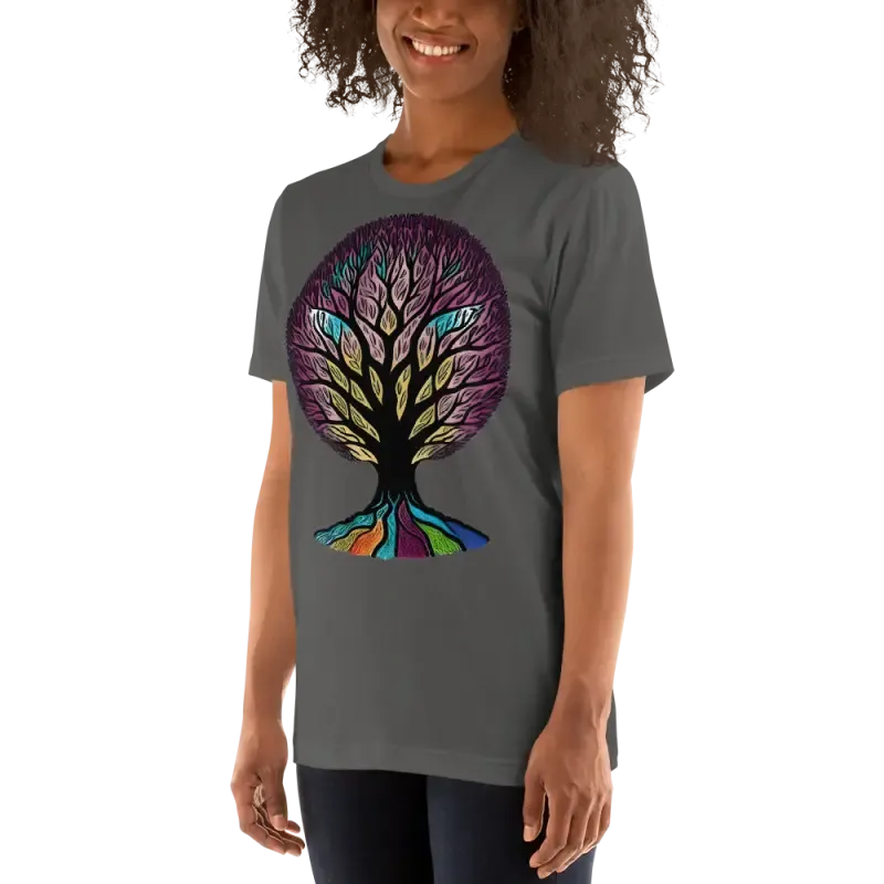 Vibrant Rainbow Colored Unisex t Shirt