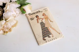 Vintage 1970s Butterick Skirt Sewing Pattern 3457