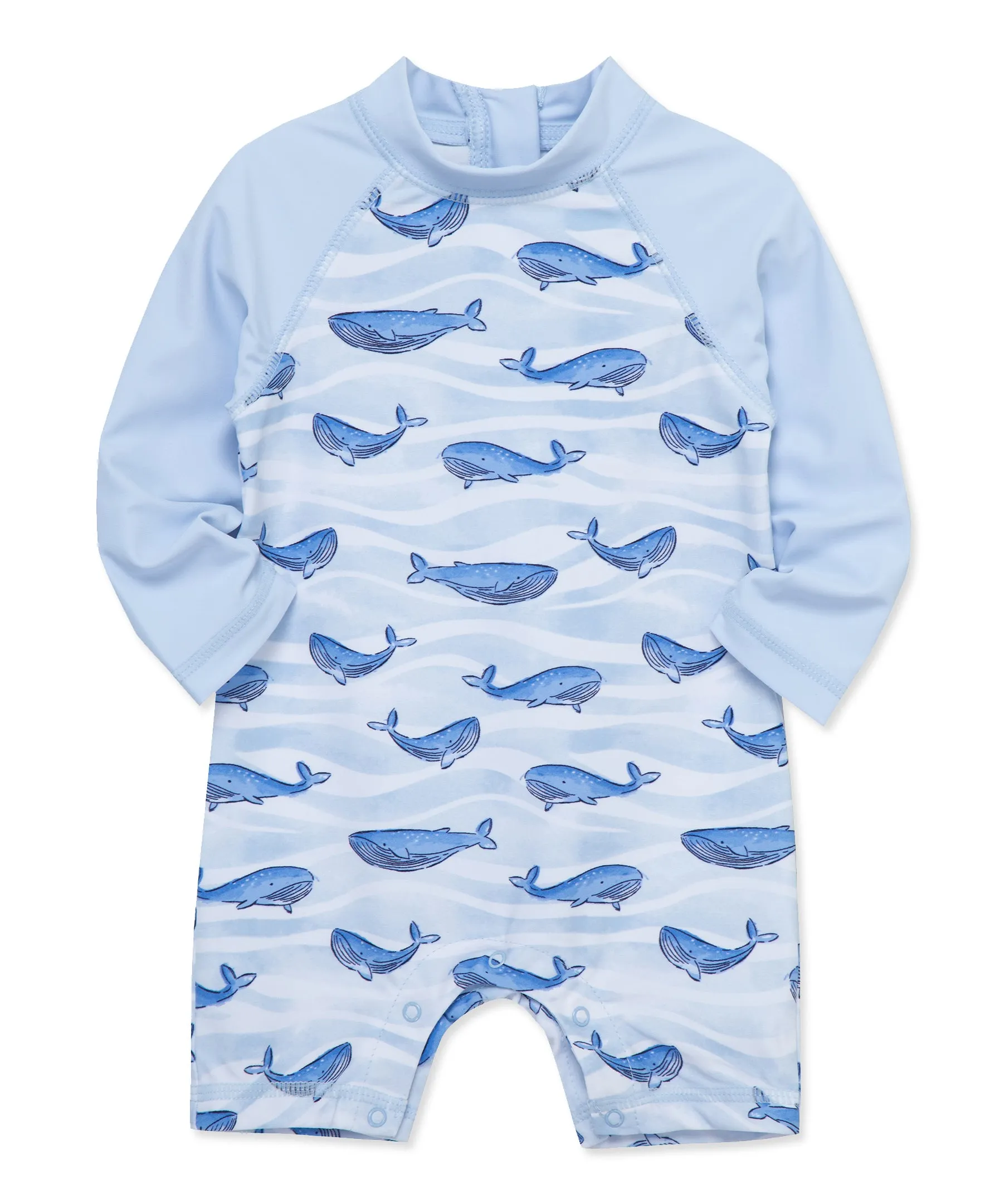Whale Long Sleeve Rashguard Suit (6M-24M)
