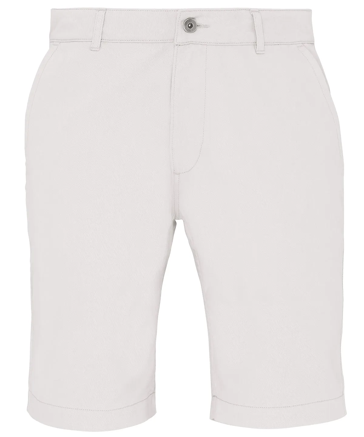 White - Men's chino shorts