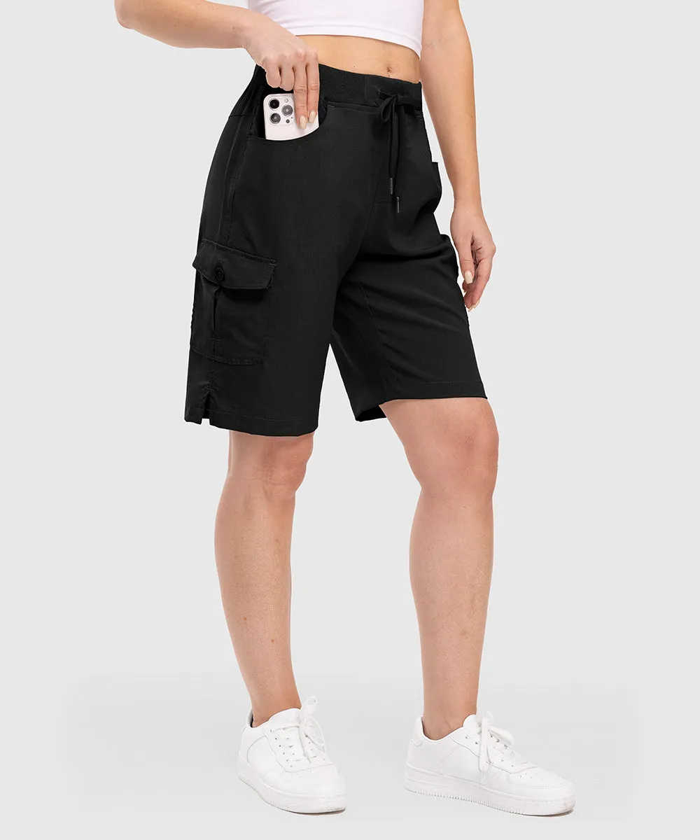 Women's 10" Lightweight Knee Length Casual Shorts