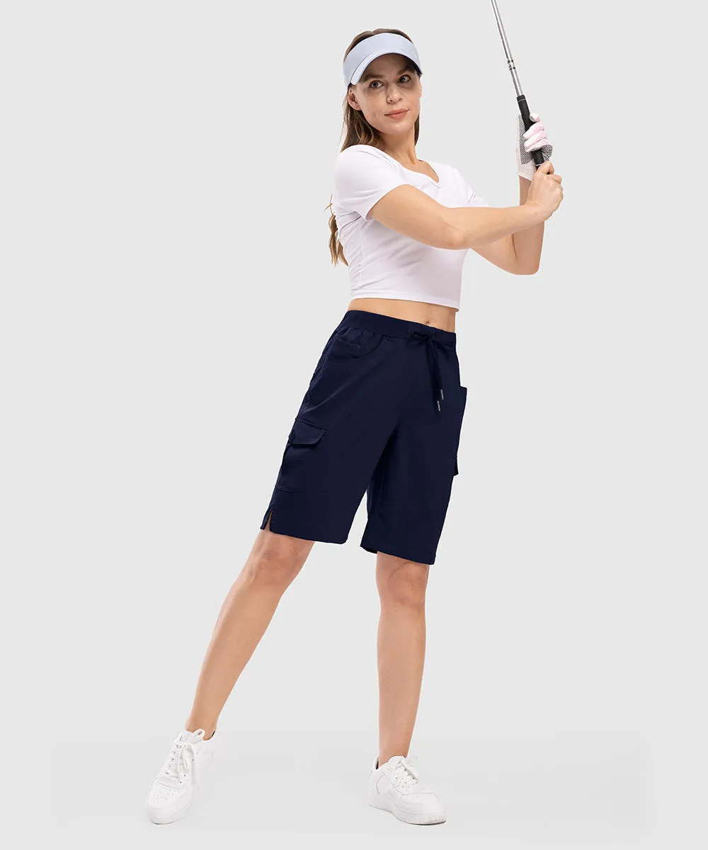 Women's 10" Lightweight Knee Length Casual Shorts