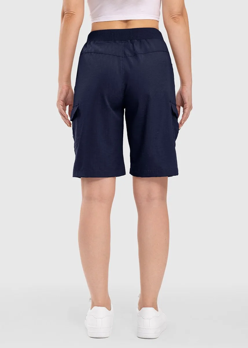 Women's 10" Lightweight Knee Length Casual Shorts