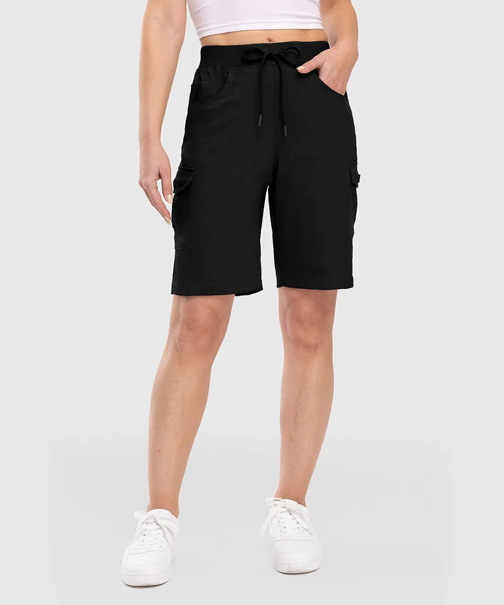 Women's 10" Lightweight Knee Length Casual Shorts