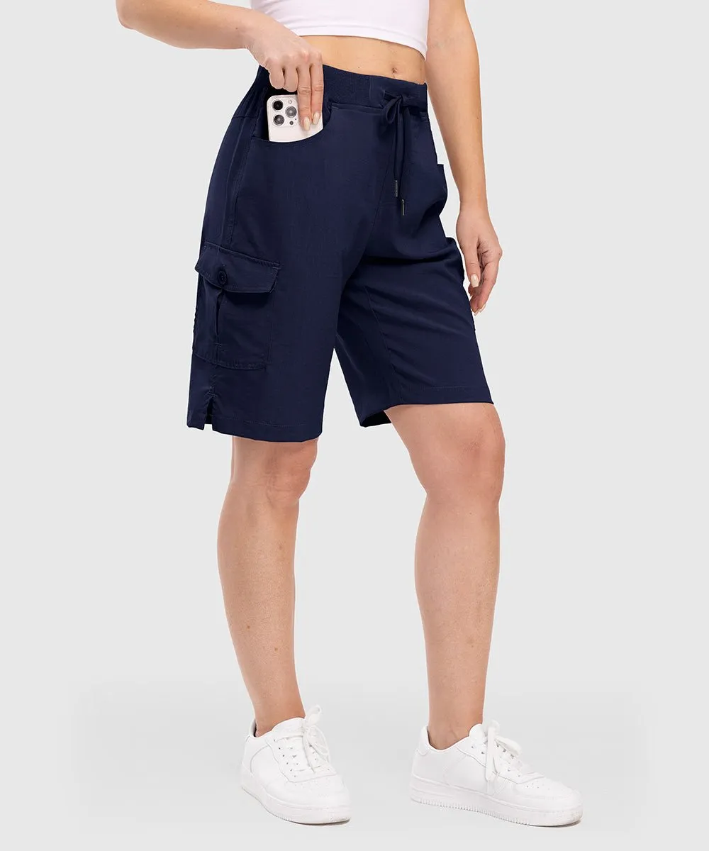 Women's 10" Lightweight Knee Length Casual Shorts