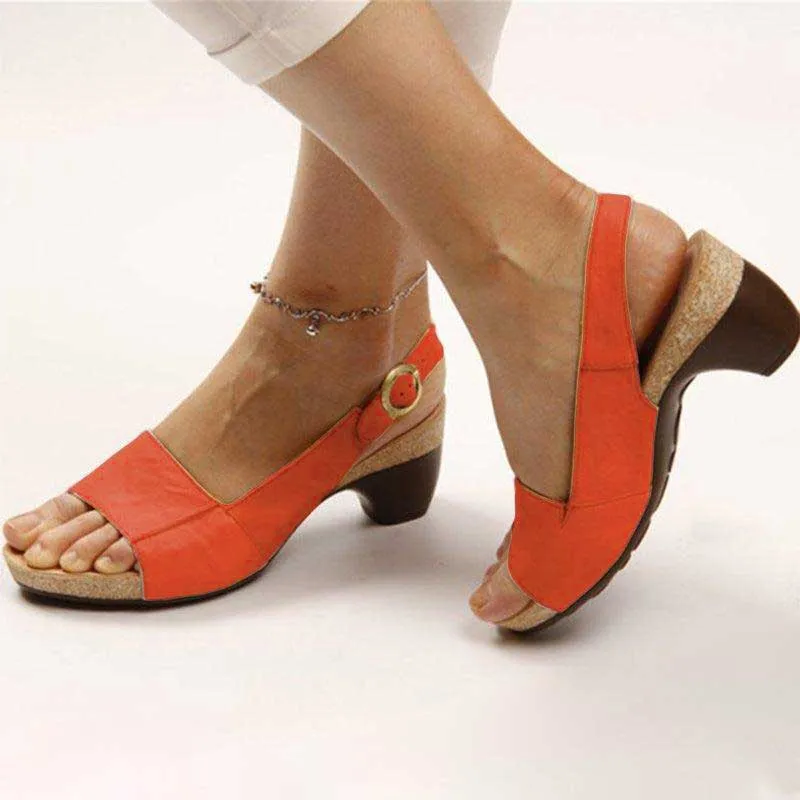 Women's Orthopedic Sandals with Heel