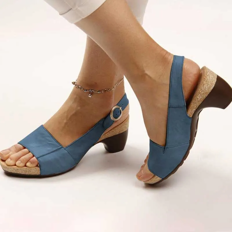Women's Orthopedic Sandals with Heel