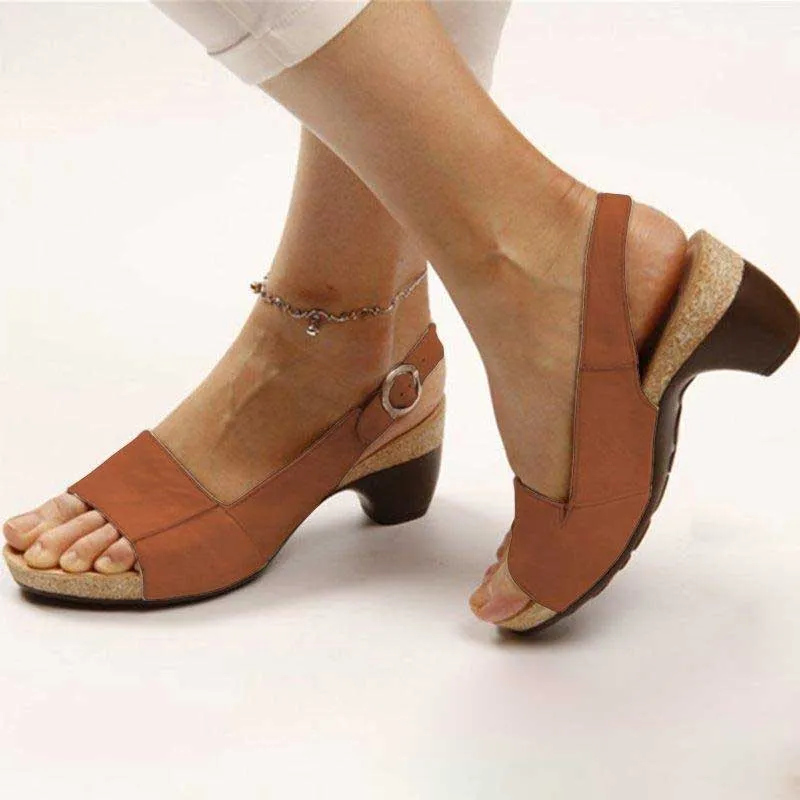 Women's Orthopedic Sandals with Heel
